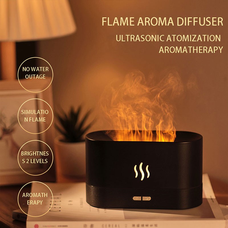 RGB Flame Humidifier and Aroma Diffuser (FREE HOME DELIVERY)